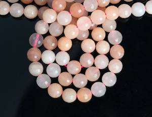 ลูกปัดหินอะเวนเจอรีนสีชมพูทรงกลมเหลี่ยมเพชรพลอยขนาดเล็ก สำหรับทำเครื่องประดับ สร้อยข้อมือ สร้อยคอ งานฝีมือ DIY - Product Image 4