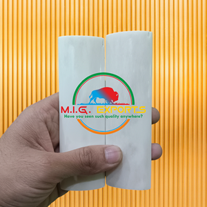 BUFFALO <b>BONE</b> HALF ROUND SCALE & <b>KNIFE</b> <b>HANDLE</b> - Product Image 1