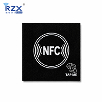 Etiqueta Adhesiva RFID Mini Tejida NFC Personalizada de Fábrica RZX, Imprimible, 213/215/216, 144 bytes, ISO14443A HF, 13.56MHZ, en Rollo