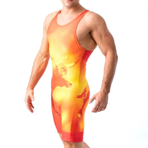 Latest Powerlifting <b>Singlets</b> Unisex <b>Wrestling</b> <b>Singlet</b> Custom Doublets <b>Singlets</b> with Sublimation Men's Fighting Suit - Product Image 2