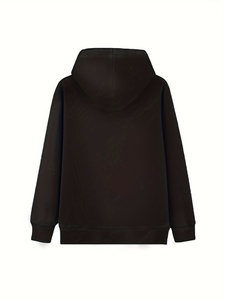 Unisex Vintage Washed <b>Black</b> Rhinestone Letter <b>Zip</b> <b>Up</b> <b>Hoodie</b> Oversized Heavyweight Fleece Streetwear Sweatshirt for Men Women - Product Image 2
