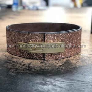 Ceinture à boucle à levier de 10mm d'épaisseur, couleur pailletée personnalisée - Product Image 4