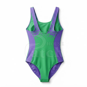 Maillot de bain une pièce pour femme, personnalisable par sublimation, tissu à séchage rapide, vêtements de sport pour la piscine et l'entraînement - Product Image 2