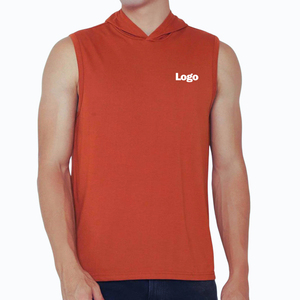Quick Dry New Arrival Wholesale Men's <b>Sleeveless</b> <b>Hoodie</b> High Quality Lightweight Breathable Cotton Spandex <b>Sleeveless</b> <b>Hoodie</b> - Product Image 1