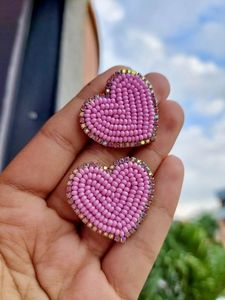 Pendientes de Mango Hechos a Mano con Cuentas, Joyería con Forma de Fruta Amarilla y Verde, Artesanía Decorativa - Product Image 2