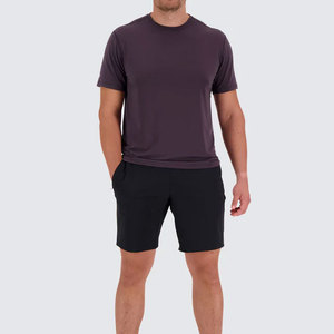 Camiseta Personalizada de Manga Raglán, Color Sólido, Corte Holgado, Cuello Redondo, Manga Corta, Estilo Jersey, Ropa Deportiva Cómoda - Product Image 3
