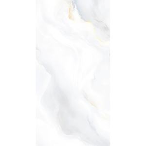 Lujosa Baldosa de Porcelana con Vetas Blancas Doradas, Revestimiento Cerámico Moderno para Pisos Interiores, Superficie Esmaltada Antideslizante para Paredes - Product Image 3