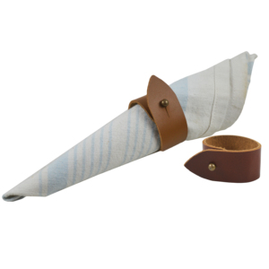 Anneau de serviette en cuir vintage pour hôtels, fournitures de table, décoration de fête, vente en gros - Product Image 1