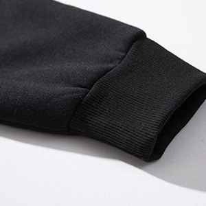 Sweat à capuche personnalisé brodé en coton biologique épais, style streetwear, avec cordon – Fabricant - Product Image 3