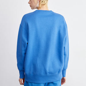 Sudadera informal de invierno para mujer, 100% algodón, con logo personalizado en la parte delantera, manga larga, cuello redondo, forro polar. - Product Image 6
