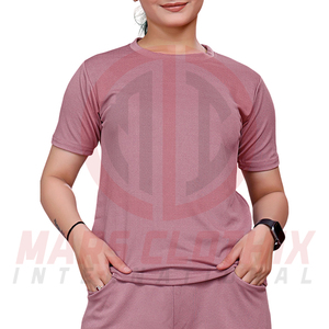 ผู้ผลิตมืออาชีพ ชุดวอร์มผู้หญิง ดีไซน์ล่าสุด ผ้าฝ้าย 100% สีพื้น ชุดวอร์มฤดูร้อนสำหรับผู้หญิง - Product Image 6