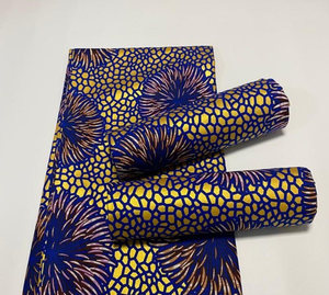 Tela africana personalizada con estampado de cera Ankara 100% algodón, estampado holandés de Mozambique para prendas de vestir, confección de vestidos, acolchados y proyectos de bricolaje. - Product Image 3
