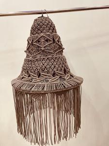 Abat-jour en macramé tissé à la main, lanterne bohème, décoration suspendue pour mariage, décoration de la maison - Product Image 1