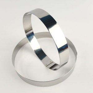 Round Mousse Ring Stainless Steel 3 Size Options 15cm 18cm 21cm Height 3cm Rice <b>Cake</b> Sponge <b>Cake</b> <b>Mold</b> Korea Made - Product Image 1