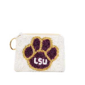 Monedero de cuentas bordado, cartera de monedas con cuentas para adolescentes, monedero colorido con cuentas - Product Image 1