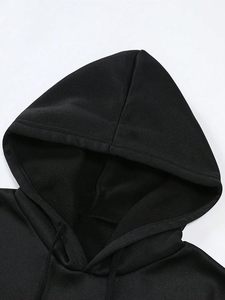Men's 2 Piece Outfits Letter Graphic Print Long Sleeve Pocket Sweatshirt and Sweatpants Tracksuit <b>Set</b> - Product Image 4