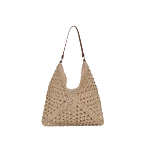 Bolso de Hombro Grande Estilo Bohemio Tejido, Venta al por Mayor, Regalo para Damas de Honor, Bolso de Playa, Bolso de Paja Natural para la Playa - Product Image 3