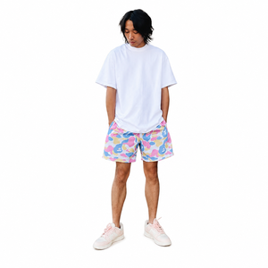 Colorful Camouflage Print <b>Board</b> <b>Shorts</b> Men's Elastic Waist Knitted Breathable Casual Swimwear Regular Fit <b>Short</b> Pants - Product Image 1