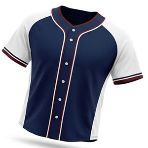 Camiseta de Béisbol para Hombre de Primera Calidad, Moderna y Transpirable, de Poliéster, Manga Corta, con Botones, Ropa Deportiva para Equipos - Product Image 5