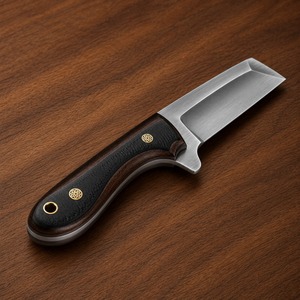 Couteau de boucher en acier au carbone, fait main, robuste, lame en acier au carbone, prise en main confortable, construction solide, pour l'extérieur - Product Image 1