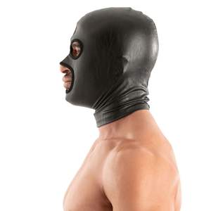 Máscara de Cuero Negra para Hombre, Estilo Bad Boys, Máscara Facial Completa de Cuero, Elegante y Sensual - Product Image 3