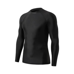 Custom <b>Mens</b> Rash Guard Long Sleeve <b>Compression</b> <b>Shirt</b> For Gym Training Running Fitness And Outdoor Sports Activities - Product Image 4