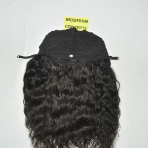 Extensions de cheveux vierges Remy indiens bruts alignés sur les cuticules, tissage double machine, perruque bouclée HD Fusion - Product Image 3