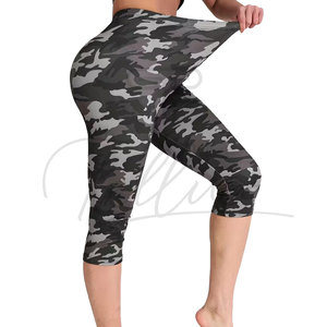 High Waist Custom Workout Fitness Yoga <b>Leggings</b> with Cropped Mesh Digital Print <b>Pattern</b> Yoga Pants <b>Leggings</b> - Product Image 2