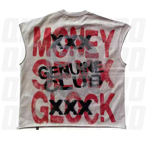 Camiseta sin mangas original Club Summer Springs New Orleans para hombre, estilo urbano, cuello redondo estampado, algodón grueso, unisex. - Product Image 6