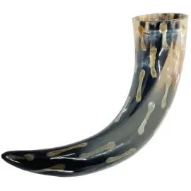 Custom Molding Silver Pattern Viking Horn <b>Beer</b> Horn Wooden Stand Eco-Friendly Handmade FAIZA CRAFT FC-5626 for Bar Restaurant - Product Image 4