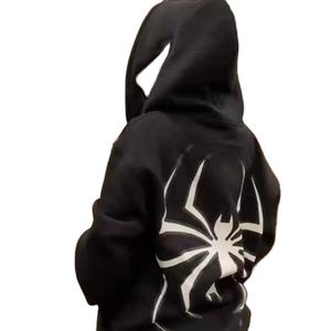 Impresión personalizada de algodón con cremallera completa Us Sudadera con capucha personalizada de algodón térmico poliéster en blanco hombres sudaderas con capucha de invierno diseño personalizado - Product Image 1