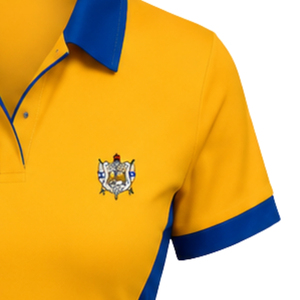 ชุดเดรสโปโลแบบสั่งทำสำหรับผู้หญิง Sigma Gamma Rho พร้อมแผงด้านข้าง แขนสั้น คอปก ชุดกีฬา ชุดทีม ผู้ผลิต OEM ODM - Product Image 5