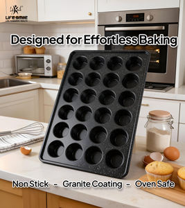 Molde para Muffins de Acero al Carbono Premium con Revestimiento Antiadherente de Granito Multicapa, Apto para Horno y Distribución Uniforme del Calor - Product Image 3