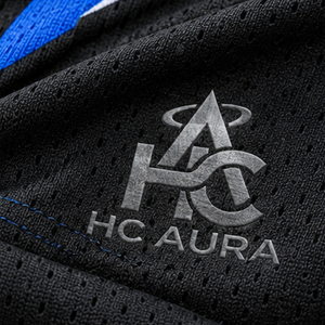 Ensemble d'uniformes de basketball unisexe les plus vendus, noir et bleu, sublimé, col en V, sans manches, anti-humidité, coupe athlétique, logo personnalisé - Product Image 5