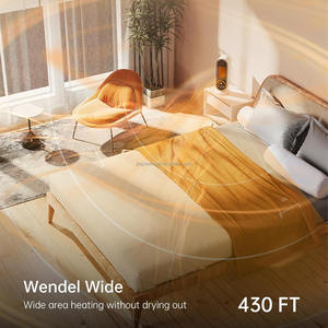 Calentador Espacial Interior de Bajo Consumo, Calentador Portátil con Termostato Ajustable, Calentamiento Rápido PTC de 1200W con Control Remoto - Product Image 2