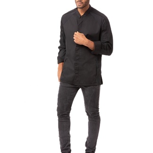 Uniforme de Restaurant de Restaurant, manteau de chef de cuisine de haute qualité avec logo personnalisé, uniforme de bar en sergé de coton - Product Image 3