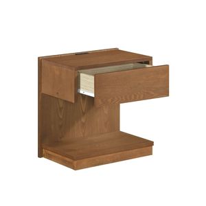 Tavolino Moderno in Legno Marrone con Cassetto, Ripiano Aperto e Porta USB, Mobile Consolle per Casa - Product Image 3