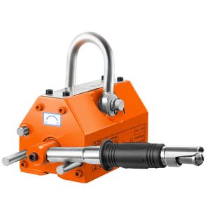Sollevatore magnetico al neodimio in acciaio resistente 1320 Lbs/600kg 2.5 fattore di sicurezza a rilascio permanente magneti di sollevamento per gru - Product Image 1