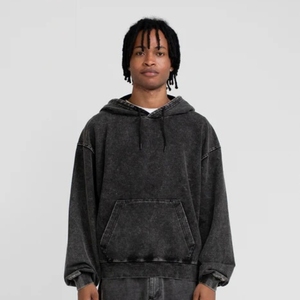 Sudadera con Capucha de Mezclilla para Hombre, Invierno, Personalizable, Estilo Urbano, 360g, 100% Algodón, Tejido Transpirable de Secado Rápido, Alta Calidad, Color Personalizable - Product Image 5