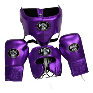 Set de Equipo de Boxeo No Boxing No Life, Guantes de Cuero Naranja, Protector de Pecho, Equipo de Entrenamiento para Adultos - Product Image 6