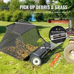 Spazzatrice per Prato Professionale da 52 Pollici, Capacità 26 Piedi Cubi Raccoglitore di Erba e Foglie Grande con Funzione di Scarico, Accessori per Tosaerba Anno Nuovo 2022 - Product Image 1