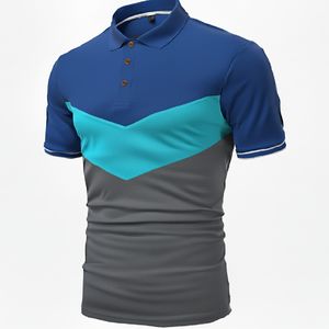 Polo de Estilo Urbano para Hombre, Manga Corta, Transpirable, Mezcla de Algodón, Informal, Verano, Moda Urbana - Product Image 5