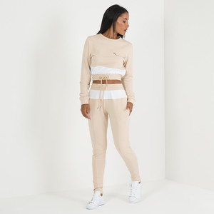 Sudadera Corta de Alta Calidad al por Mayor de 360 g para Mujer, Diseño Único, Tendencia Actual, Transpirable, Dos Colores - Product Image 2