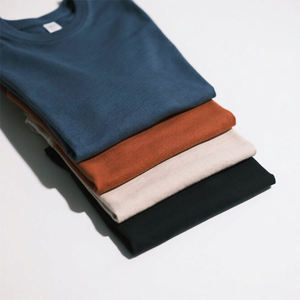 Custom <b>Logo</b> Design Heavy Weight Men's Plus Size 100% Cotton Solid Knitted Regular Fit Casual T-Shirt - Product Image 2