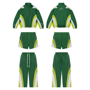 Men Hooded Windbreaker Tracksuit Set Waterproof <b>Running</b> <b>Jacket</b> Cargo Pants Solid Breathable <b>Lightweight</b> Custom Logo Streetwear 2 - Product Image 2