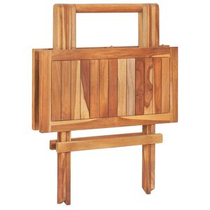 Tavolo da bistrot pieghevole in legno massello in Teak 23.6 tavolo da esterno "x 23.6" x 25.6" - Product Image 4