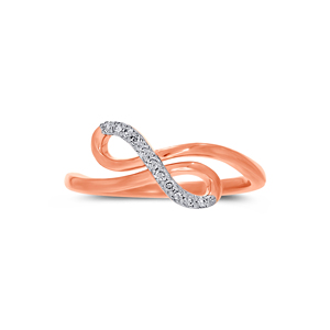 Bague créole de luxe en or rose avec émeraude et diamants, 1 carat, finition or rose, accents émeraude et détails diamant - Product Image 3