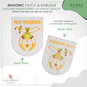 Premium Masonic Shriners Past Potentate embroidered patch Machine Embroidered - Product Image 2