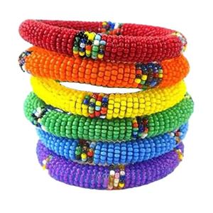 Latest Cute Sparkling Multi <b>Color</b> <b>Beaded</b> Embroidery Bangle Elevate Your Style with Handcrafted Elegance For Unisex From India - Product Image 3