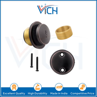 Kit de conversion de bonde de baignoire en laiton de qualité supérieure avec plaque de trop-plein à double trou, raccord universel